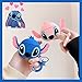 Lalakaka Compatible with Airpods 1/2 Cute Case,Cartoon Character Silicone Animal Airpod Designer Skin Kawaii Funny Fun Cool Ring Design Cover Kids Teens Air pods Pro Cases for Girls Boys Ear Blue