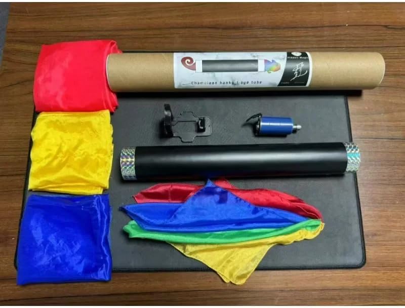 blue-ther Chameleon Hanky Dye Tube Stage Magic Tricks Silk Scarves Magician Illusions Party Magic Show Gimmicks Comedy Street Mentalism