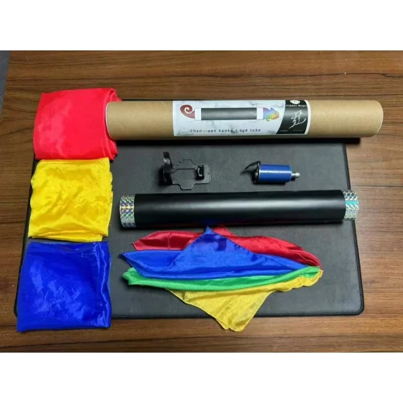 blue-ther Chameleon Hanky Dye Tube Stage Magic Tricks Silk Scarves Magician Illusions Party Magic Show Gimmicks Comedy Street Mentalism
