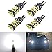 (2018 NEW MODEL) Earthland 4Pcs Extremely Bright 921 LED Bulb 3000 Lumens Error Free 921 912 T15 T10 W16W LED Bulb for Backup Reverse Lights Xenon White