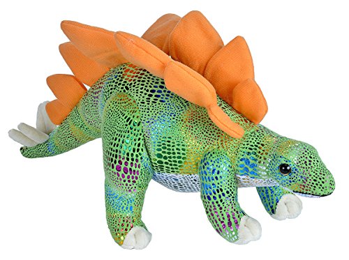 Wild Republic Stegosaurus Plush, Dinosaur Stuffed Animal, Plush Toy, Gifts for Kids, Glitter 19