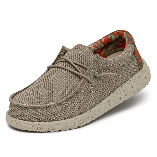 Image of HEYDUDE Boy's Wally Youth Multiple Colors | Boy's Shoes | Boy's Lace Up Loafers | Comfortable & Light-Weight