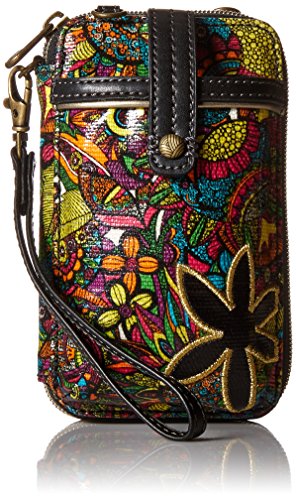 Sakroots Artist Circle Smartphone Wristlet, Rainbow Spirit Desert