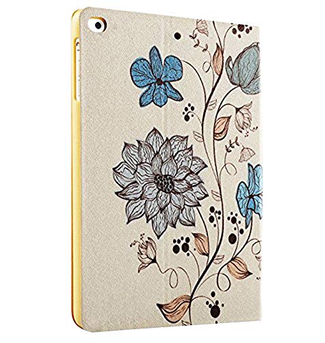 Durasafe Cases Ipad 4 Ipad 3 Ipad 2-9.7 Inch [ Ipad 4Th / 3Rd / 2Nd Old Model ] A1396 A1416 A1430 A1403 A1458 A1459 A1460 A1395 A1397 Printed Folio Magnetic Protective Cover - Watercolor Flowers #TOP7