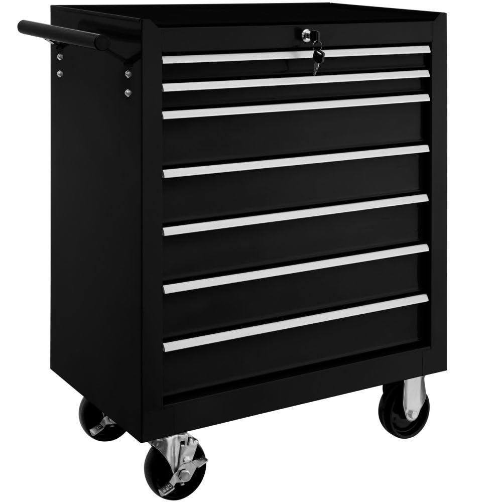 Servante d'atelier 7 tiroirs Noir 3408114