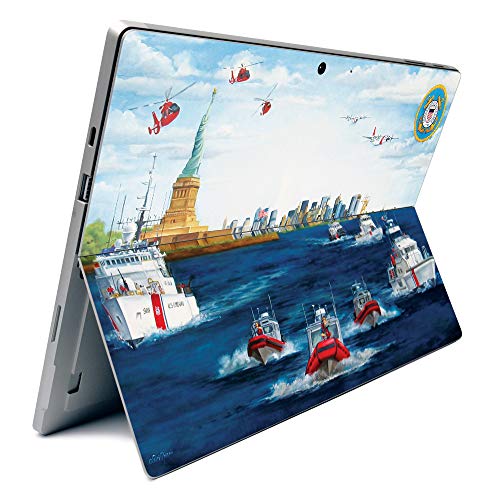 Image of MightySkins Carbon Fiber Skin for Microsoft Surface Pro 7 - Standing Watch | Textured Carbon Fiber Finish | Easy to Apply, Remove, and Change Styles | Made in The USA