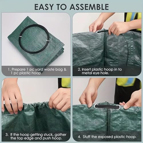 Professional-2-Pack-72-Gallon-Lawn-Garden-Bag-Reusable-Yard-Waste-Bags-Yard-Debris-Bags-for-Gardening-ClippingsLeaf-Container-and-Lawn-Trash