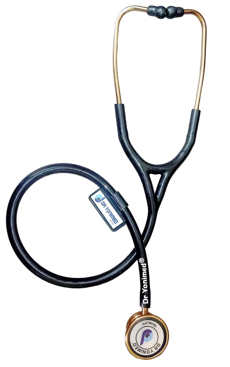 Dr Yonimed Cardiology Stethoscope With Rose Gold Finish Dual Head Chest Piece for Adult & Pediatric Useful Doctors, Surgeon, Nurse & Students. [Rose Gold Black] (B08M6JFW81) Amazon Price History, Amazon Price Tracker