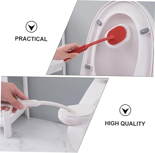 Miniatura 9 de 4pcs mango largo Spong fregona esponja cepillo baño tazón cepillo limpieza mango baño piso cepillo ventana soporte pp