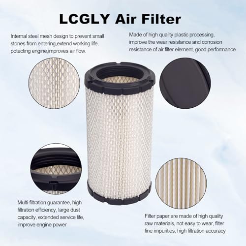 LCGLY 1 filtro de ar 715900394 compatível com Can-Am Defender/Traxter HD5 HD7 HD8 HD9 HD10 MAX/Pro 6