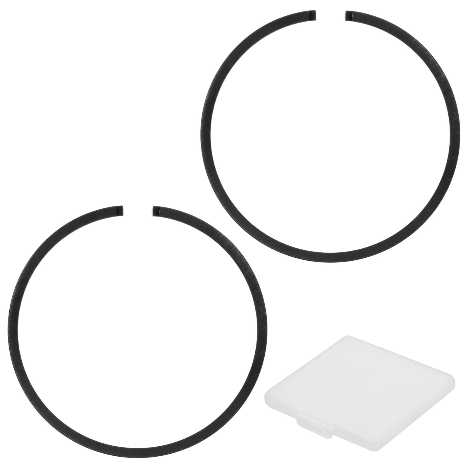 M METERXITY 4-Pack Engine Piston Rings Kit, 48mm x 1.2mm Thick Ductile Iron Piston Ring Set Standard Replacement for Small Engines/Motors/Machinery [Black] — image 1