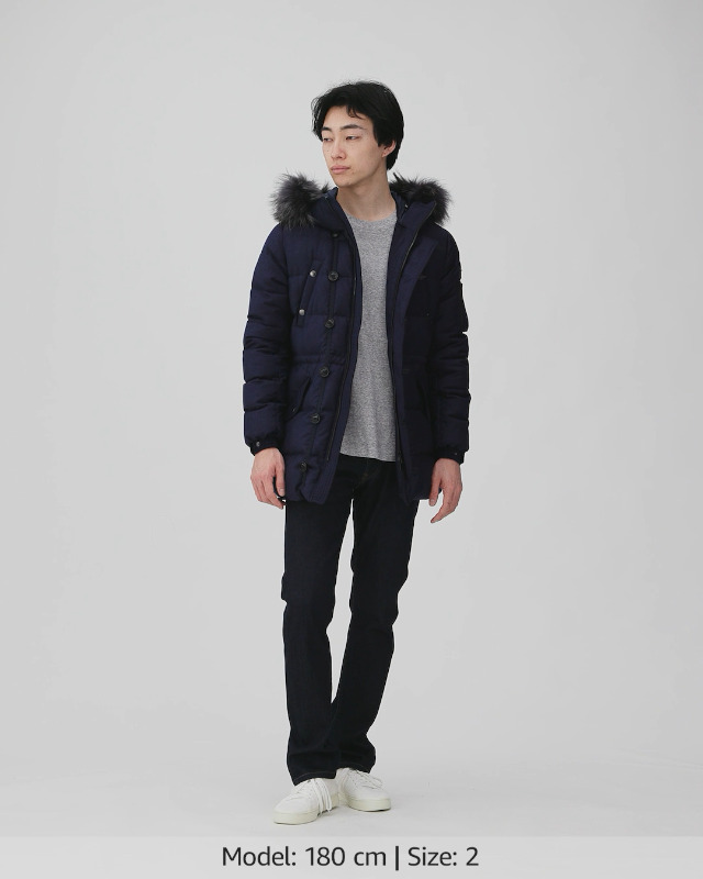 Amazon.co.jp: [タトラス] ハーフコート丈ダウンジャケット 【正規品