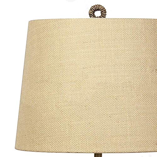 Decorative Lighting Table Lamps Set Beige Linen Drum Shade For Living Room Family Bedroom Bedside Lamp 73Cm-Regency Hill #TOP3