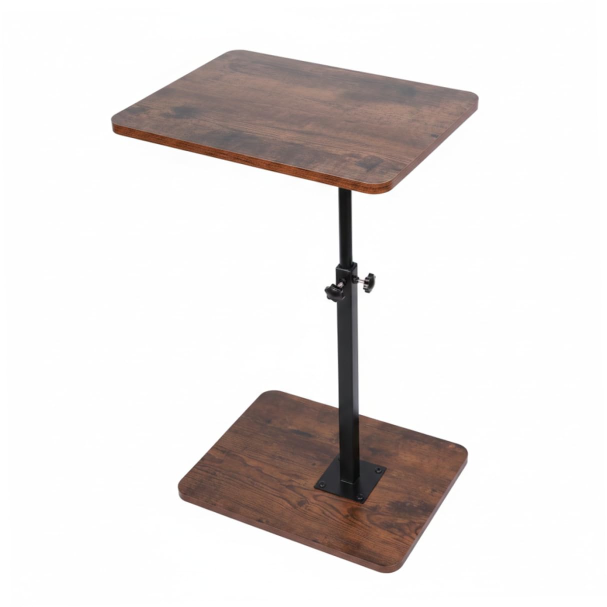 Table d'appoint en C réglable en hauteur bout de canapé bois