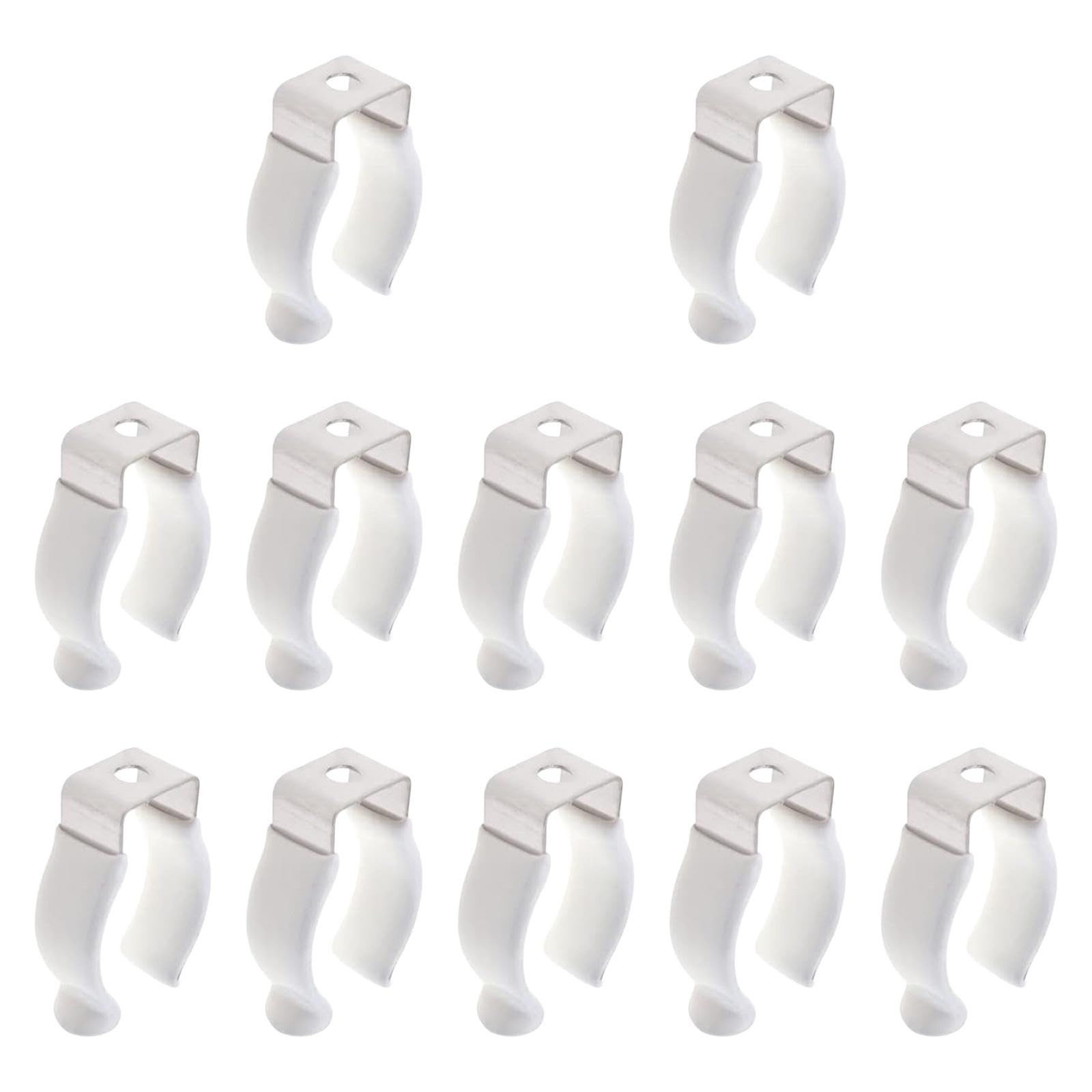 12Pcs T8 Clips Holder Bracket Pipe Clamps Prevent Sagging for LED Light Tube Steel and PVC|Tube Lights & Battens|Indoor Lighting-image-20