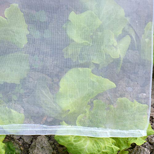 6.5Ft X 20Ft Garden Mosquito Bug Insect Bird Mesh 0.01 In Net Barrier Hunting Blind Garden Netting For Protect Your Plant Fruits Flower #TOP5