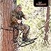 BIG GAME Captain XC Steel Hang-On Treestand w/14 x 8 in. Flip-Back Seat Bundled with Quick Stick Climbing Sticks, Hunting Gear for Deer Stands