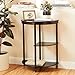 Frenchi Furniture Cherry 3-Tier Crescent ,Half Moon ,Hall / Console Table/End Table