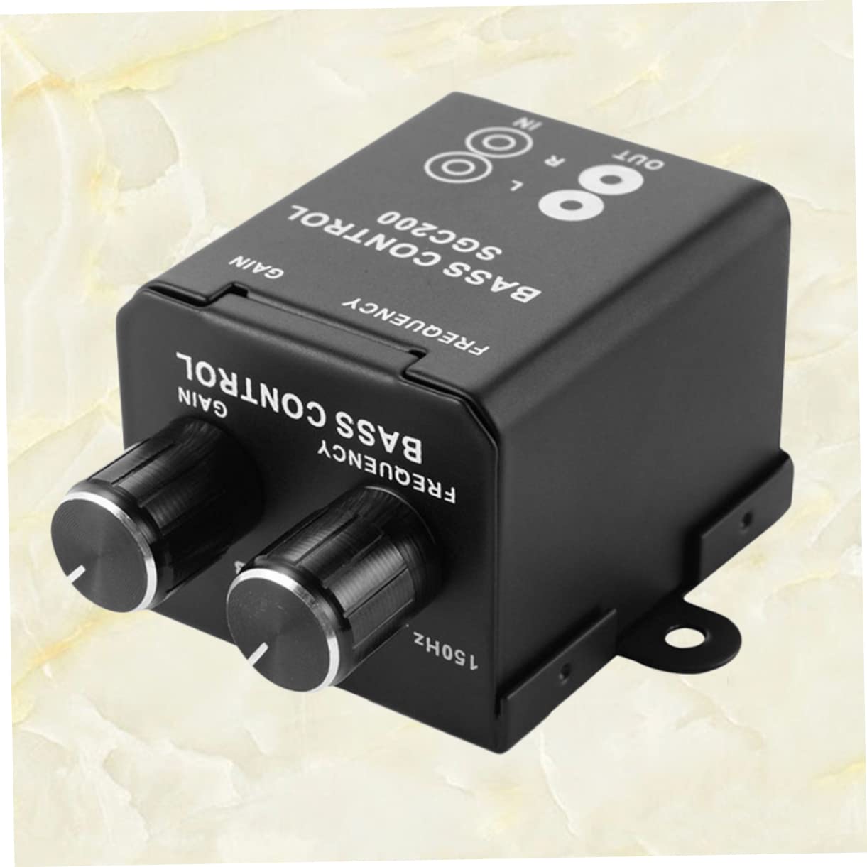 ABOOFAN 1Pc Car Audio Remote Level Control Knob Durable Gain Level for Amplifiers Easy Installation with Connectors Elegant Casing for Optimal Sound Transmission