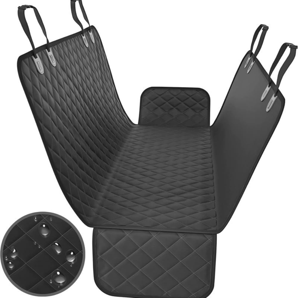 Coprisedile Auto per Cani per Benz EQE EQS 2023 2024, Telo Auto per Cani AntiGraffio e Antiscivolo Universale Protezione della Fodera,Black-137 * 147cm