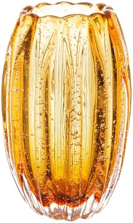 LYOR - Vaso de Vidro Italy Âmbar 11cm x 17cm