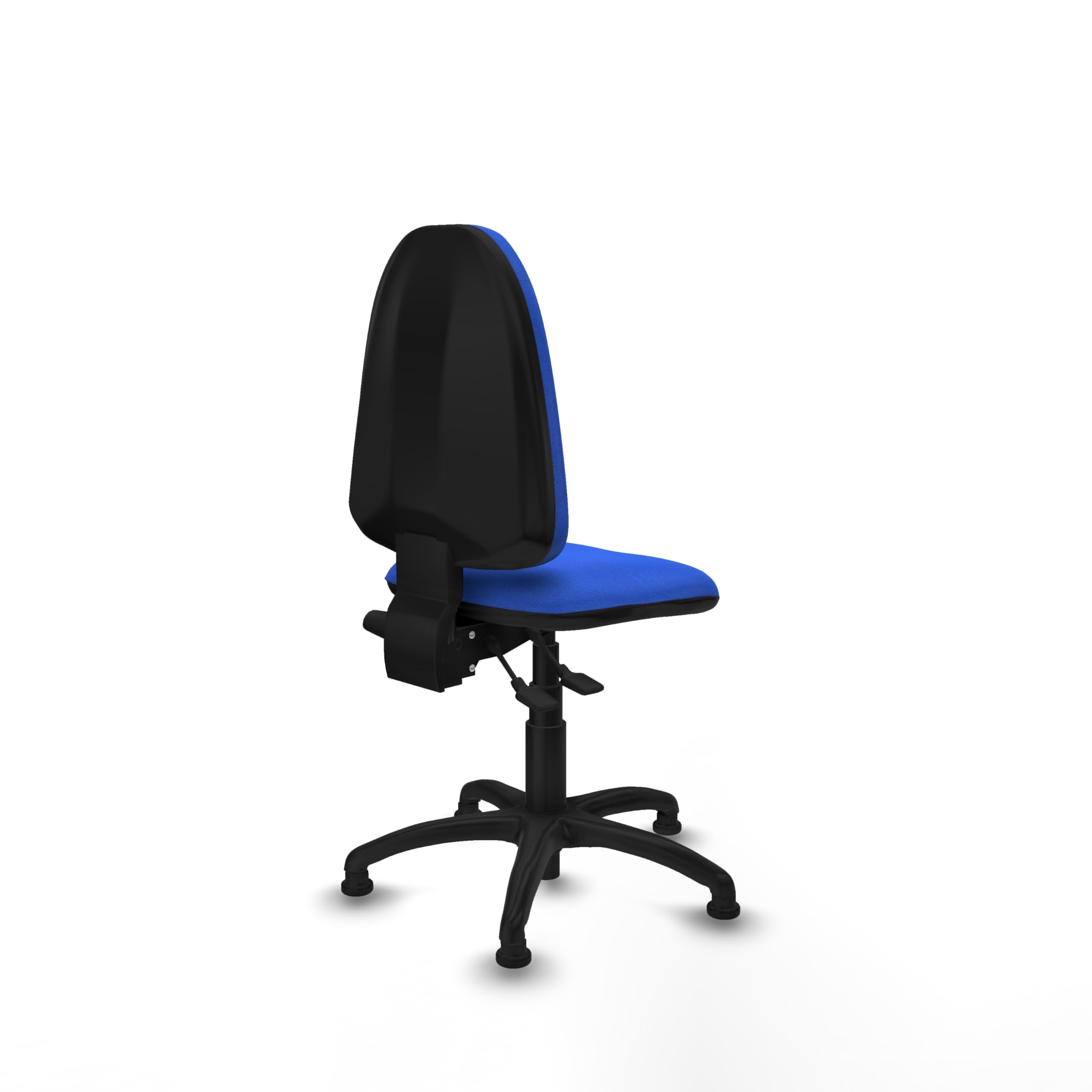 Piqueras y Crespo - Silla sin Ruedas Escritorio Aýna sin Brazos. Equipado con Asincro y Espuma de Corte. Azul