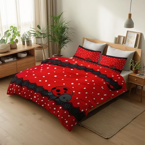Housse de couette 220x240 douce en microfibre imprimée avec fermeture éclair - 4