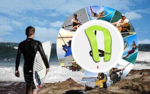 Eyson Inflatable Life Jacket Inflatable Life Vest For Adult Classic Manual (Pink) #TOP5