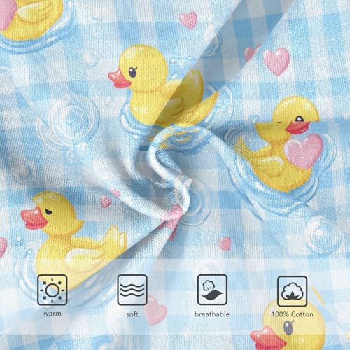 Boys' Underwear Cotton Little Boys Rubber Duck Plaid Briefs Soft Toddler Underwear 2T-8Y3