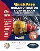 Boiler Operator License Study Guide for High & Low Pressure QuickPass Study Tool Book with with Online Interactive Software 1622707044 Book Cover