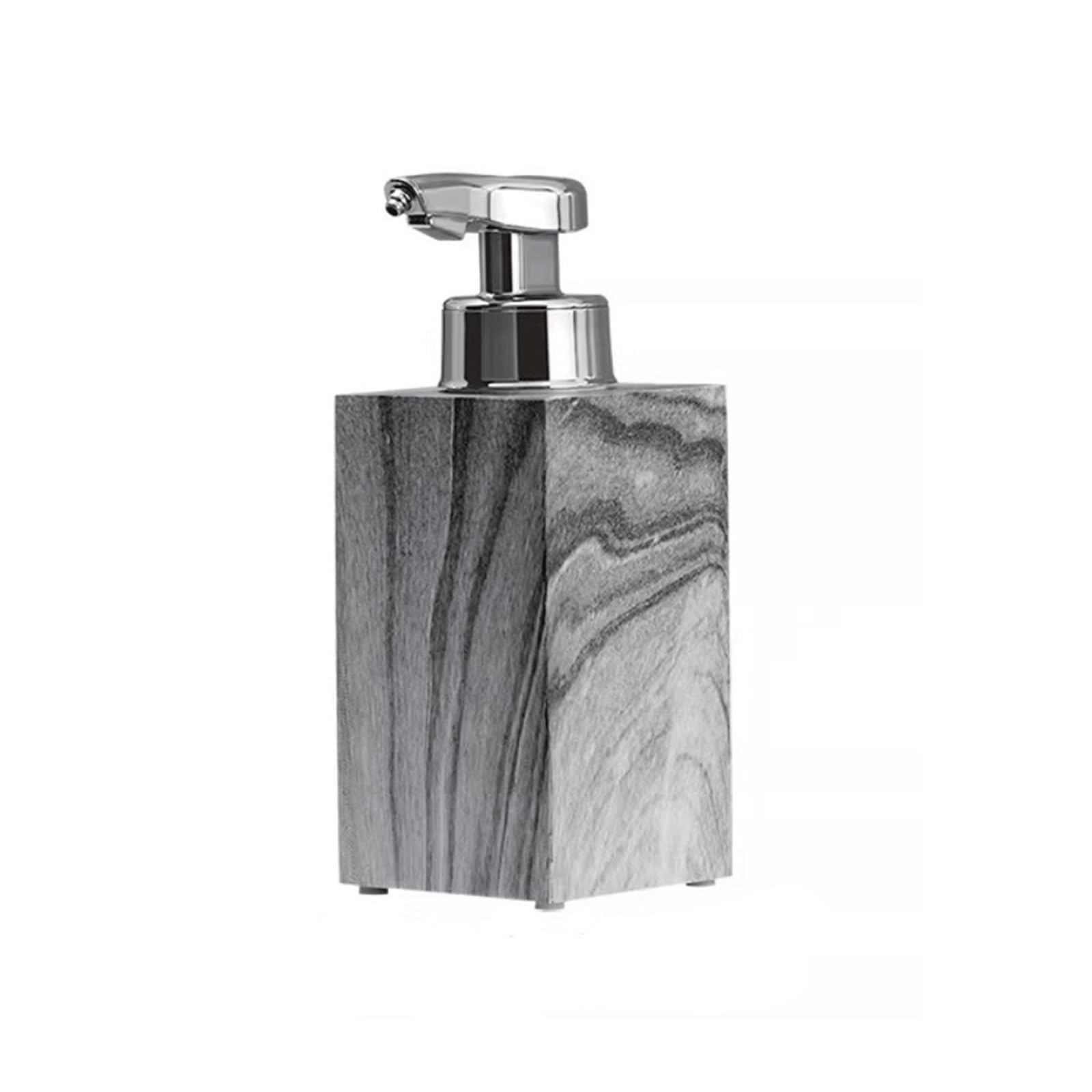 soap dispenser 450 ML Bathroom Soap Dispenser Resin Shampoo Bottle With Pump For Home Kitchen Use(Gris)