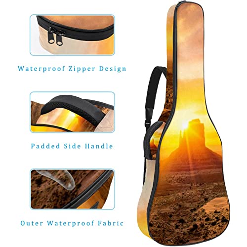 Hondank Housse de transport étanche pour guitare avec bandoulière réglable Motif paysage et coucher de soleil… - Les Beatles, Paul McCartney, John Lennon, RIngo Starr, George Harrison Hondank Housse de transport étanche pour guitare avec bandoulière réglable Motif paysage et coucher de soleil… – Image 5