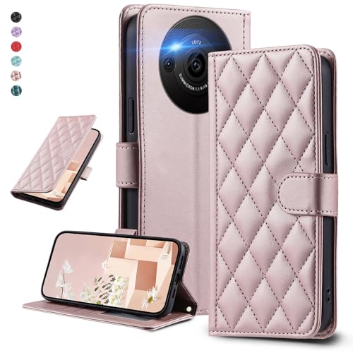 UnivoColors For SHARP AQUOS R8 pro SH-51D �L���e�B���O���U�[�� �P�[�X �G���K���g ����PU �}�O�l�b�g�J�� �J�[�h���[�@�\ �X�^���h�@�\ �t���S�ʕی� �����Y�ی� �X�g���b�v�t��(�S�[���h�s���N)