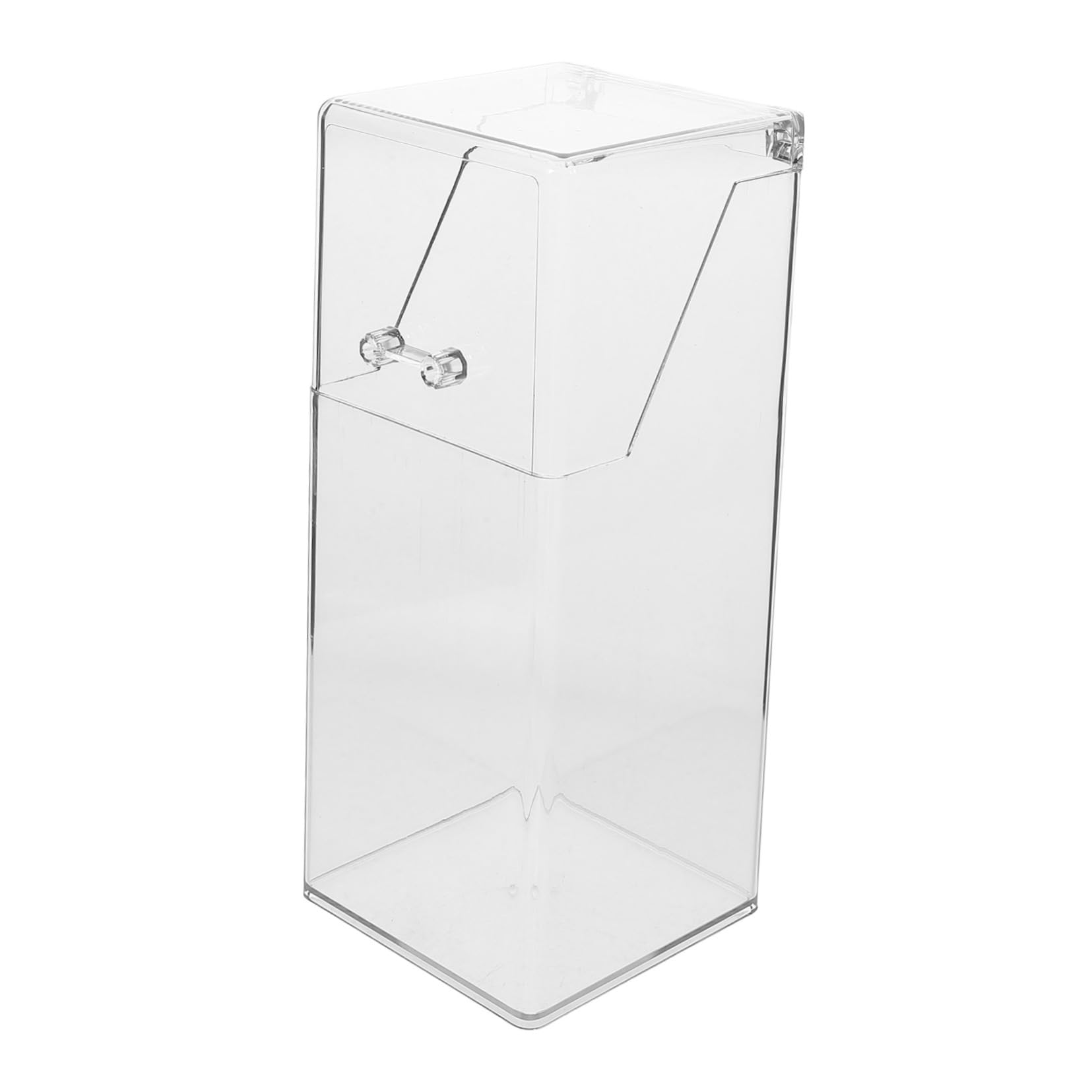 Healeved Mask Storage Box Lid Face Mask Dispenser Desktop Organizer Gauze Mask Holder Plastic Mask Holder