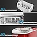 COSTWAY Countertop Ice Maker, 26LBS/24H with Self-clean Function, LCD Display, 9 Bullet Ice / 7 Mins, Portable and Compact Ice Machine with Ice Scoop, for Homes, Offices, Restaurants, Bars, Red