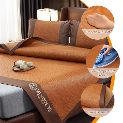 Estera de ratán refrescante para cama plegable y transpirable de verano 6