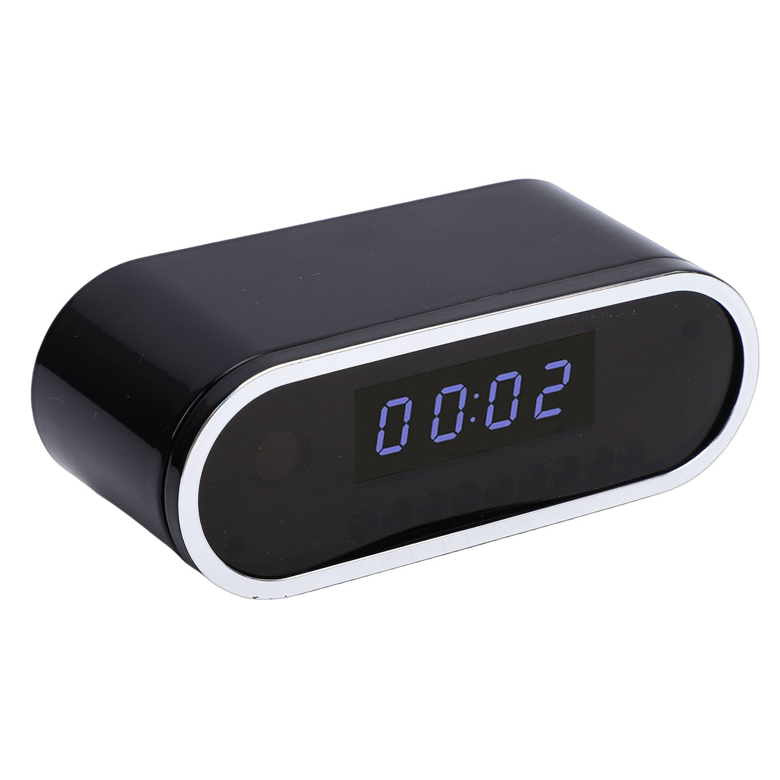 Lazmin112 Reloj con Cámara WiFi, Grabación de Vídeo 4K con Enfoque Automático y Detección de Movimiento, Lente Gran Angular de 130 Grados, Visión Nocturna de hasta 8 M, Batería Integrada