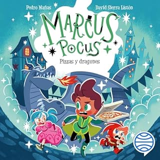 Diseño de la portada del título Marcus Pocus 8. Pizzas y dragones
