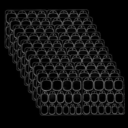 20 Blatt/300 Stück Nagelkleber Pads Doppelseitig Transparente Klebepads Nägel Nagelklebelaschen zum Aufdrücken für Maniküre Zuhause DIY Maniküre Dekoration Zubehör