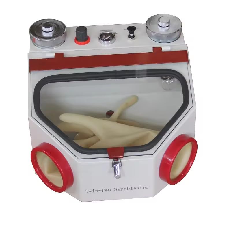 ORILAO 50W Twin Pen Sandblaster with Two Pens Sand Blaster Lab Equipment