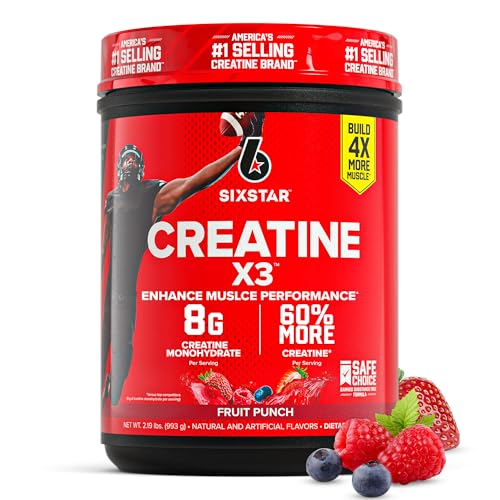 Best Creatine for Women Over 40: A Trainer's Honest Guide to Muscle, Energy & Brain Health 10 Six Star Creatine Monohydrate Powder, X3 (Fruit Punch) - Flavored Creatine HCl Powder Monohydrate Supplement for Muscle Building & Performance - Post Workout Supplement for Men & Women - 30 Servings