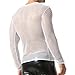 QiaTi Men's Fishnet Shirt Mens Fishnet Top Mesh Transparent Long Sleeve Muscle T-Shirt Net Undershirt Top