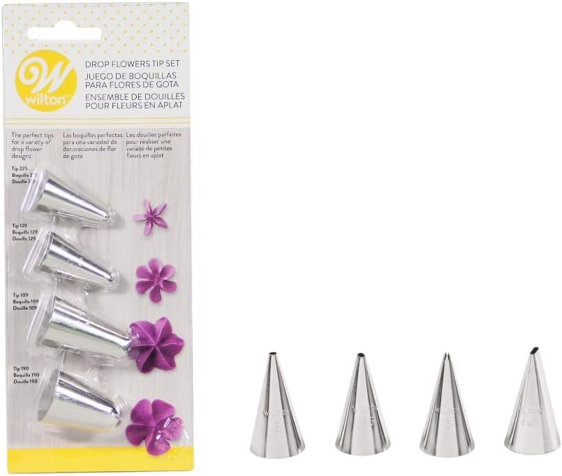 Drop Flowers Tip Set (Nozzles), 4pcs
