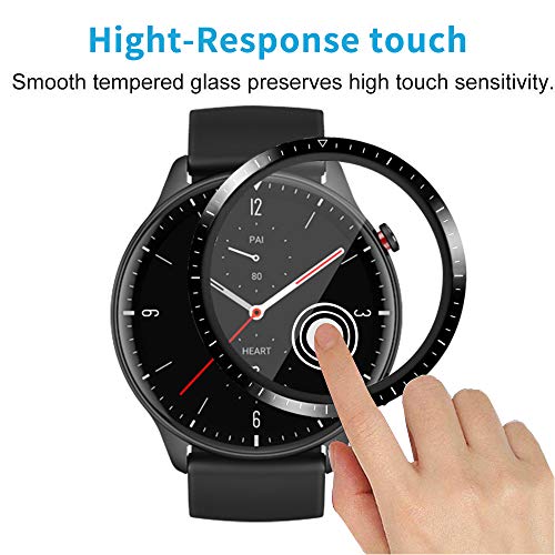 PaceBid Pack of 2 Tempered Glass Screen Protectors Compatible with Amazfit GTR 2 - Image 2