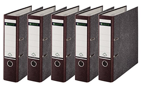 Leitz 1080/1050 Standard Ordner A4 (breit | 5er Pack, braun)