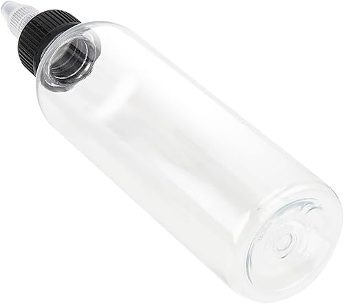 Miniatura 4 de 64 botellas de plástico de 4 onzas, botellas dispensadoras redondas con tapa superior giratoria para manualidades, cocina, hogar, transparente