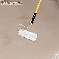 Vista 7 de Kit de herramientas de cemento autonivelante, herramientas de hormigón autonivelantes, kit de herramientas de piso de rodillo epoxi con zapatos