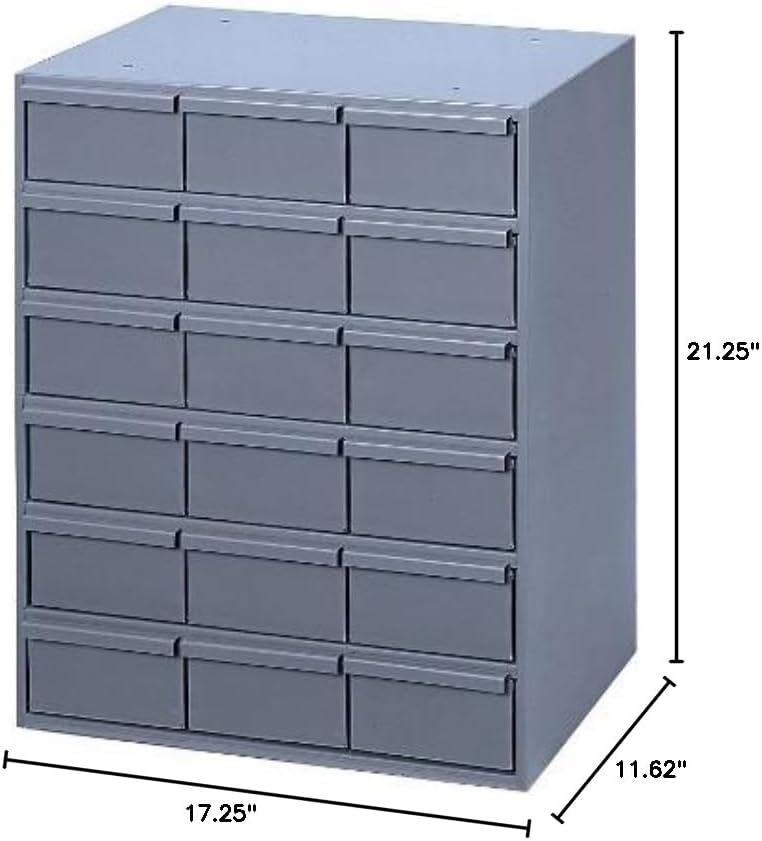 Miniatura 2 de Durham 006-95 gabinete de almacenamiento vertical en acero, con ruedas, color gris frío, 17.25 pulgadas de ancho x 21.25 pulgadas de alto x 11.62