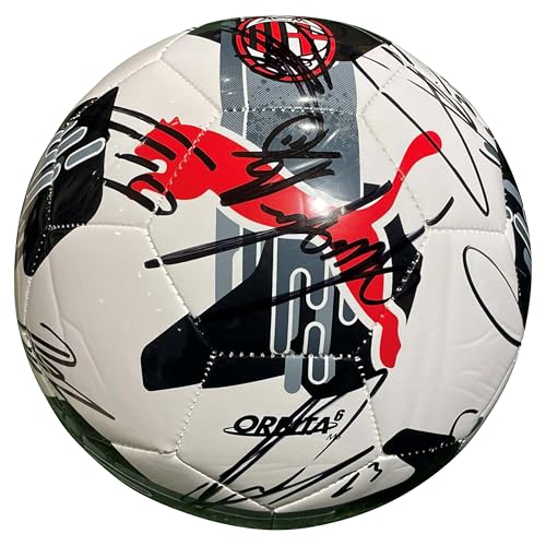 MAESTRI DEL CALCIO PALLONE M I L A N ROSSONERO AUTOGRAFATO FIRMATO 2024 2025