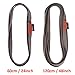 GM CLIMBING Pack of 3 16mm Nylon Sling Runner 60cm / 24inch (Gray)